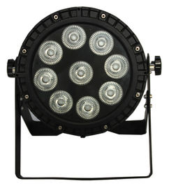 El par llevado prenda impermeable al aire libre de Ip65 9pcs 10w Rgbw 4in1 puede 64 con seis efectos del arco iris