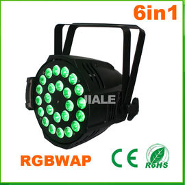 las luces llevadas 6in1/de la etapa de DJ del par par interior llevado Dmx de la luz del par pueden 24pcs 15w Rgbwa ultravioleta