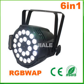 las luces llevadas 6in1/de la etapa de DJ del par par interior llevado Dmx de la luz del par pueden 24pcs 15w Rgbwa ultravioleta
