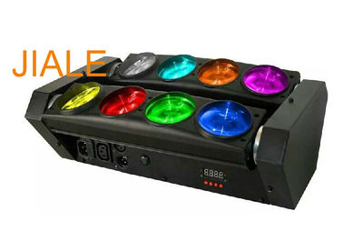 DMX512 RGBW 4in1 8 observa la luz principal móvil del haz LED de la araña/la luz giratoria de la etapa