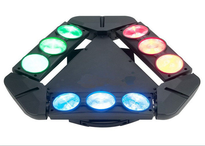 La iluminación principal móvil 9 del haz de la araña de DMX512 100w dirige la CA 110-240V 50-60HZ de las luces