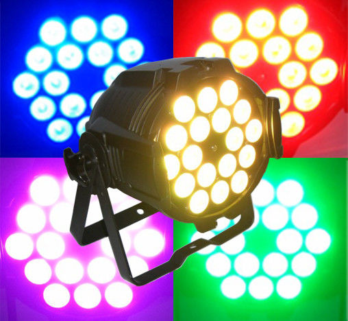 Las luces principales móviles coloridas activadas sonido de DJ, par de DMX 512 LED pueden iluminación