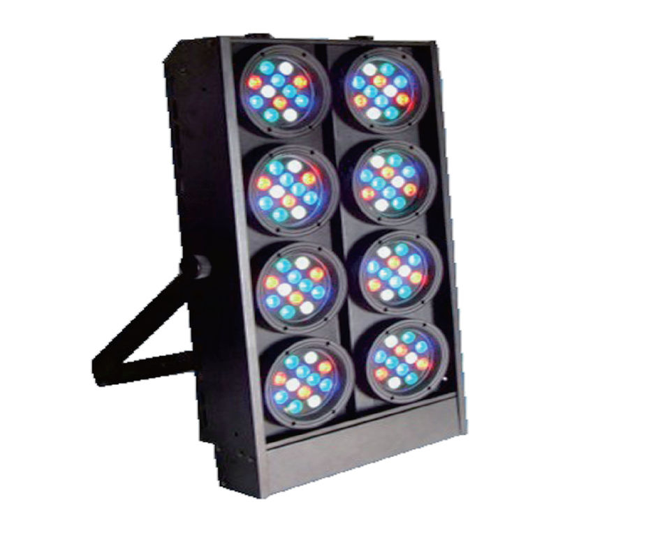 96 * 3W DJ efectúa el Active del sonido de las luces del disco del alto brillo RGBW LED de las luces