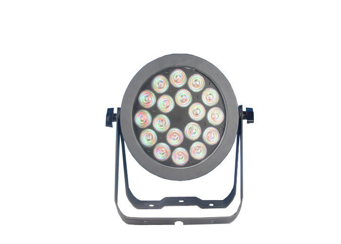 18 PC 6 en luces de las latas de 1 de RGBW LED par de la etapa con la vivienda fundida a troquel aluminio