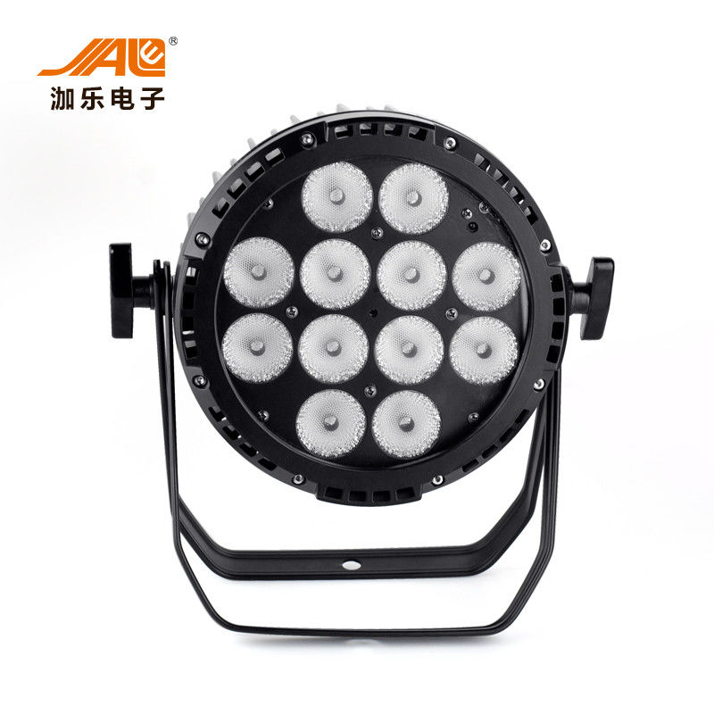 12PCS RGBWA + CRI activo 85 del modo de control de la batería LED del par del sonido plano ULTRAVIOLETA de la luz
