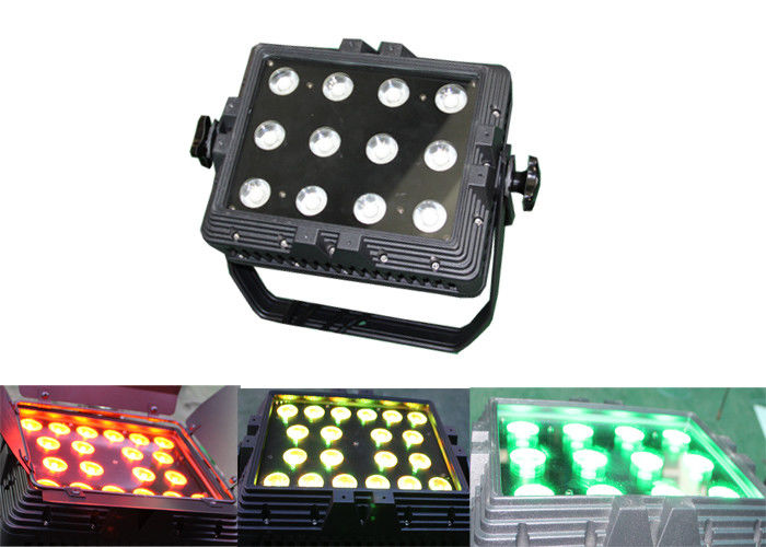 IP65 prenda impermeable 12 * el disco al aire libre DJ de la lavadora DMX512 de la pared de 3W RGB LED efectúa la iluminación