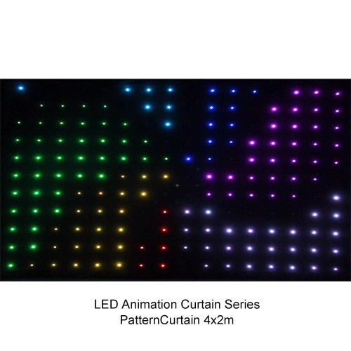 P9 a todo color a la cortina video de P20 4 x 3M LED, pantalla llevada suave flexible 200w de la etapa