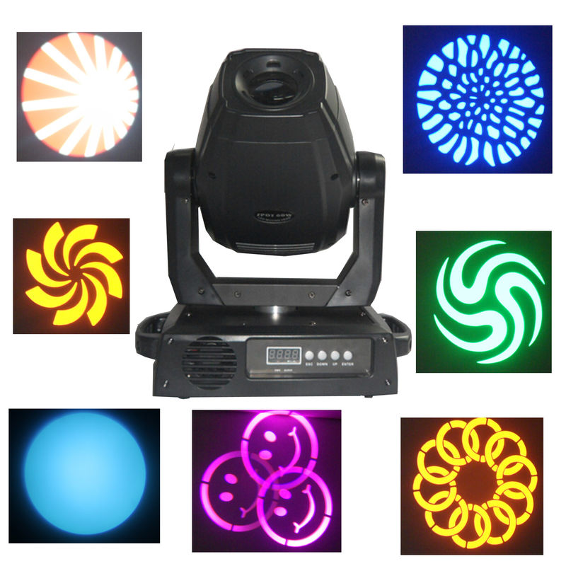 60w/75w accesorio de iluminación principal móvil de la etapa del punto ligero del gobo LED