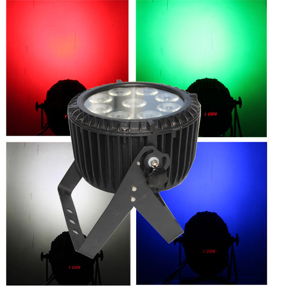 El par llevado prenda impermeable al aire libre de Ip65 9pcs 10w Rgbw 4in1 puede 64 con seis efectos del arco iris
