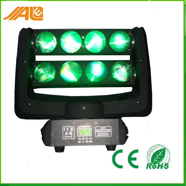 Efectúe el efecto principal móvil ligero llevado Rgbw DMX 512 del haz de la araña 10w