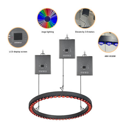 3m DMX Guinillo LED Bola cinética Triángulo tubo de elevación de la bola opan